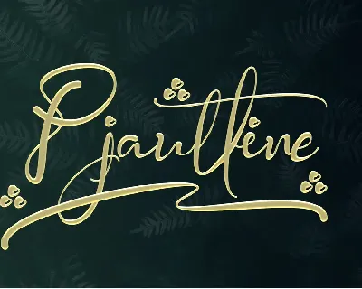 Pjaulline font