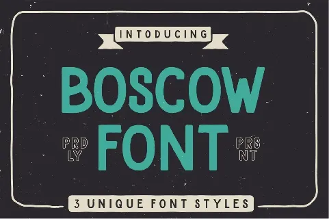 BOSCOW font