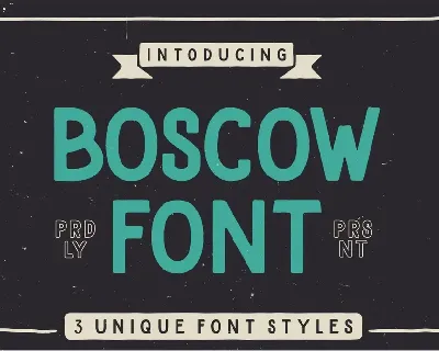 BOSCOW font