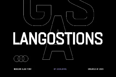 LANGOSTIONS font