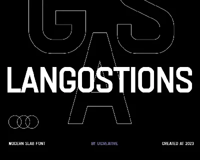 LANGOSTIONS font