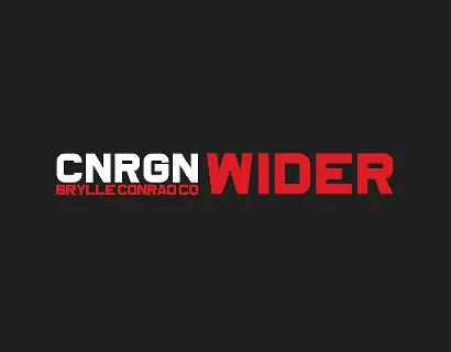CNRGN Wider font