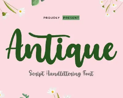 Antique Script font