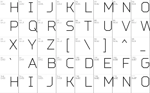TT Squares Condensed font