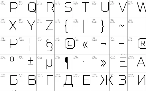 TT Squares Condensed font