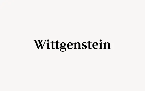 Wittgenstein font