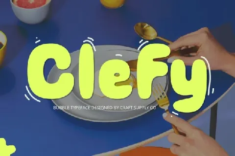 Clefy Display font