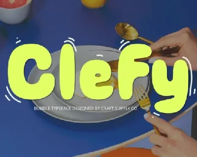 Clefy Display font