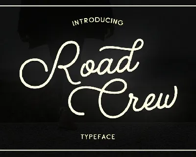 Road Crew Script font