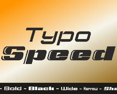 Typo Speed Demo font