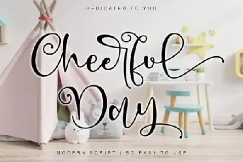 Cheerful Day Calligraphy font