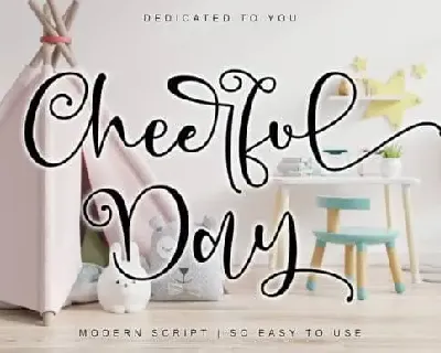 Cheerful Day Calligraphy font
