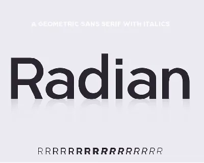 Radian font