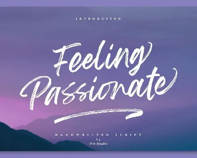 Feeling Passionate font