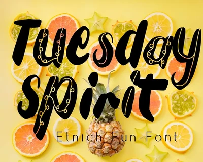 Tuesday_Spirit font