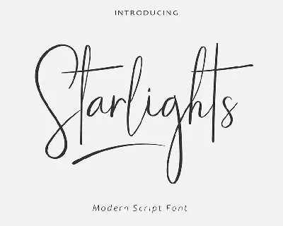 Starlights font