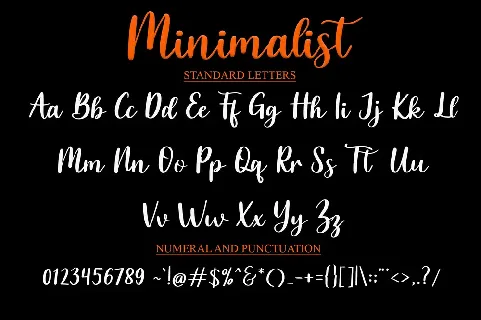 Minimalist font