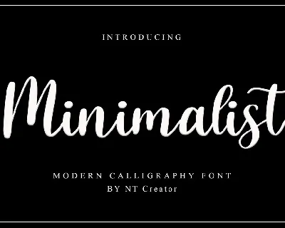 Minimalist font