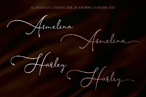 Asmelina Harley font