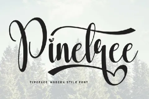 Pinetree Script font
