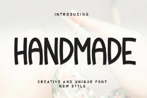 Handmade Display font