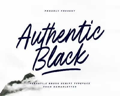 Authentic Black font