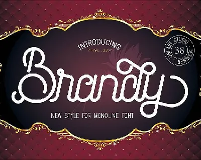 Brandy Monoline Duo font