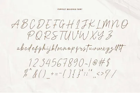 Perfect Beloved font