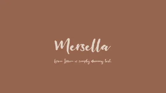 Mersella font