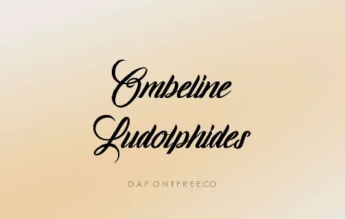 Ombeline Ludolphides font