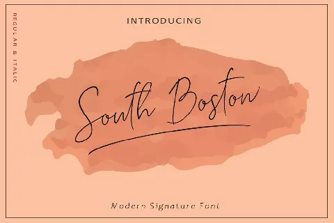 South Boston font