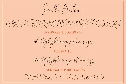 South Boston font