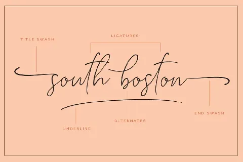 South Boston font