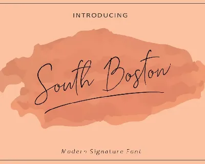 South Boston font