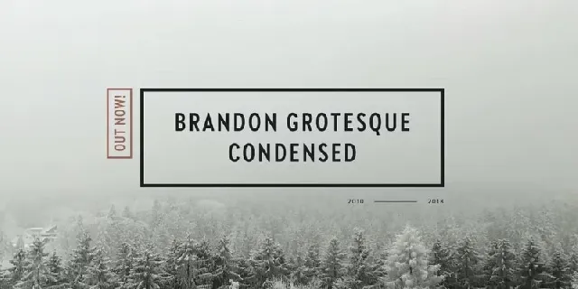 Brandon Grotesque Condensed Family font