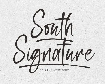 South Signature font