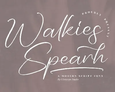 Walkies Spearh font
