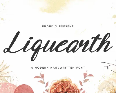 Liquearth font