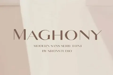 Maghony Sans Serif font