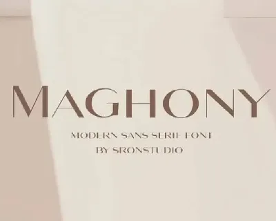 Maghony Sans Serif font