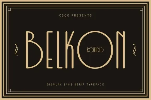 Belkon Rounded font