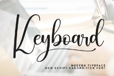 Keyboard Calligraphy font