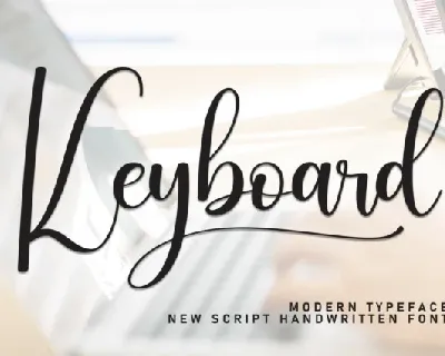 Keyboard Calligraphy font