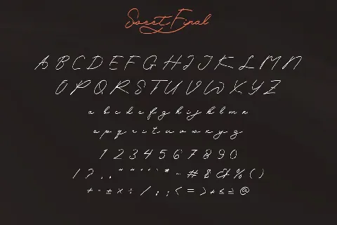 Sweet Final Demo font