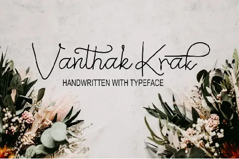 Vanthak Krak font