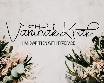 Vanthak Krak font