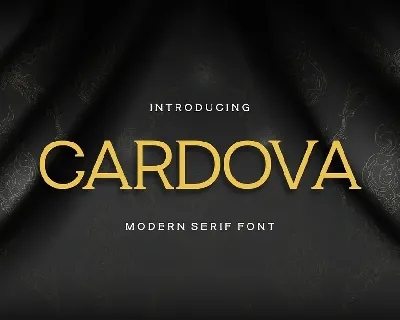 Cardova font