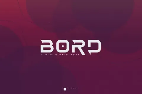 Bord Display font