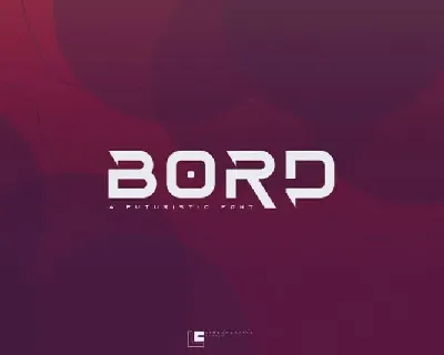 Bord Display font