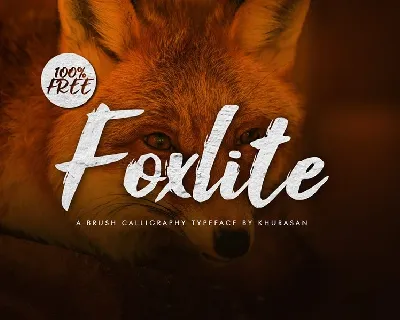 Foxlite Brush font